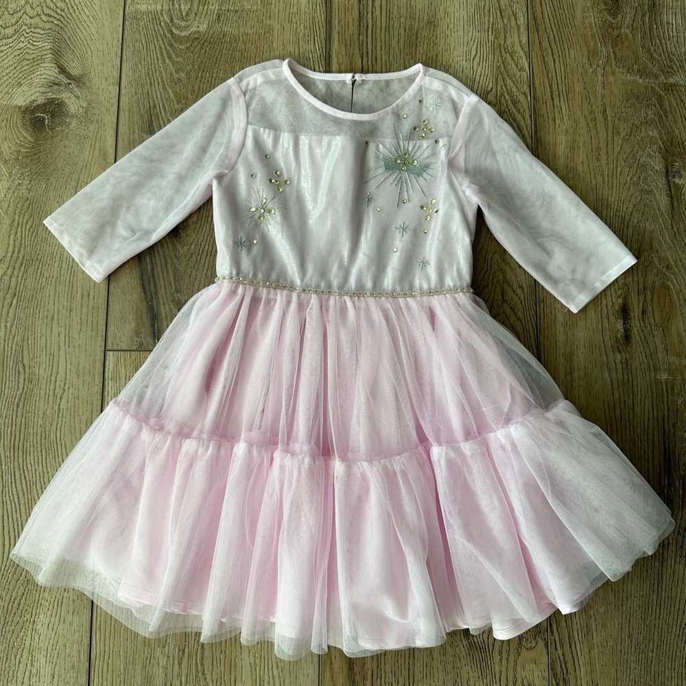 Girls pink tulle dress